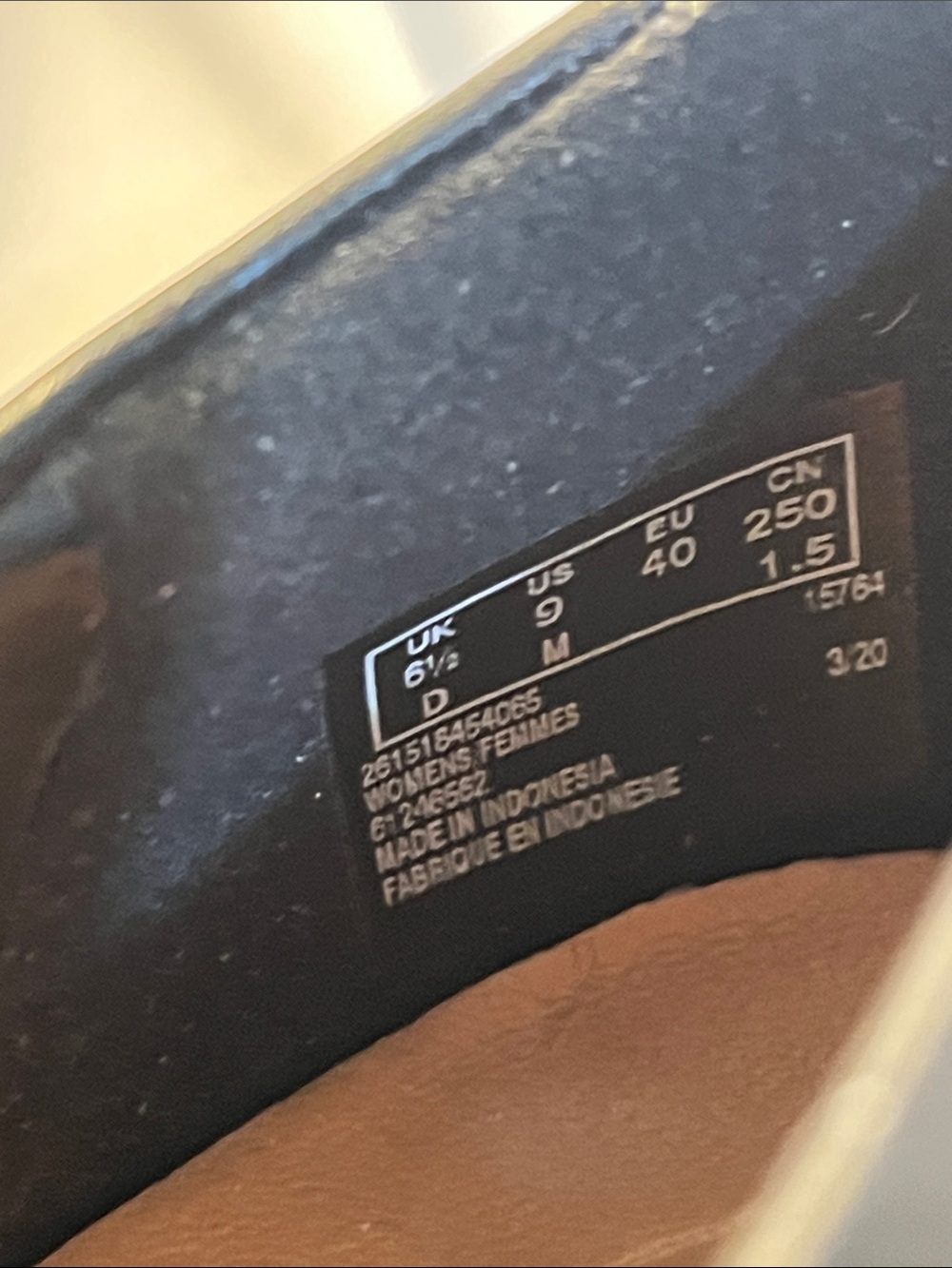 Clarks Black Leather Square-Buckle Flats - Picture 11 of 11